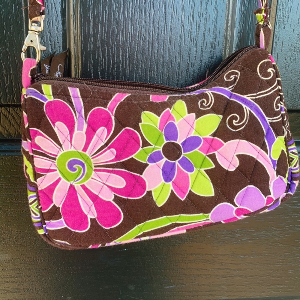 Very Bradley Floral Crossbody Bag Purse